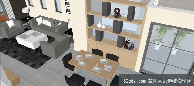 现代精品室内家装SU模型_su模型下载 草图大师模型_SKP模型
