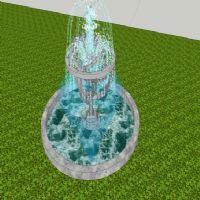 喷泉水景小品模型IIV